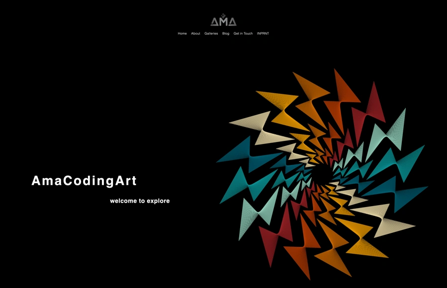 AmaCodingArt portfolio preview