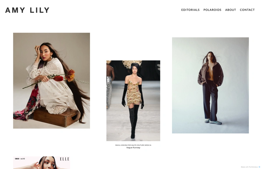 Amy Lily's Portfolio portfolio preview
