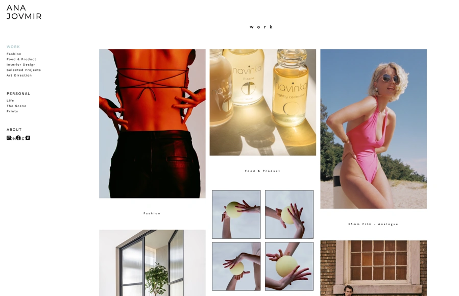 Ana Jovmir portfolio preview