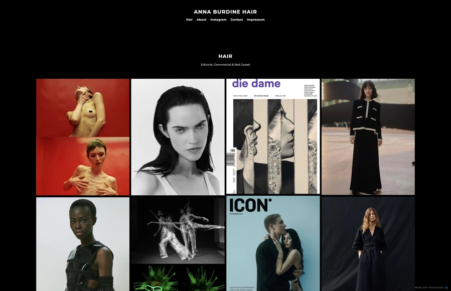 Anna Dömling Burdine Hair portfolio preview