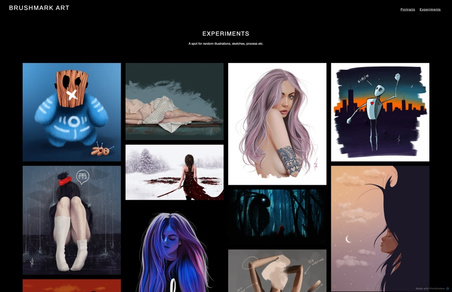 Brushmark Art portfolio preview