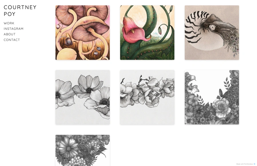 courtneypoy.com portfolio preview