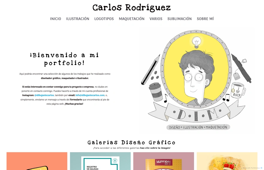 Carlos Rodríguez: Diseño, Ilustración, Maquetación portfolio preview