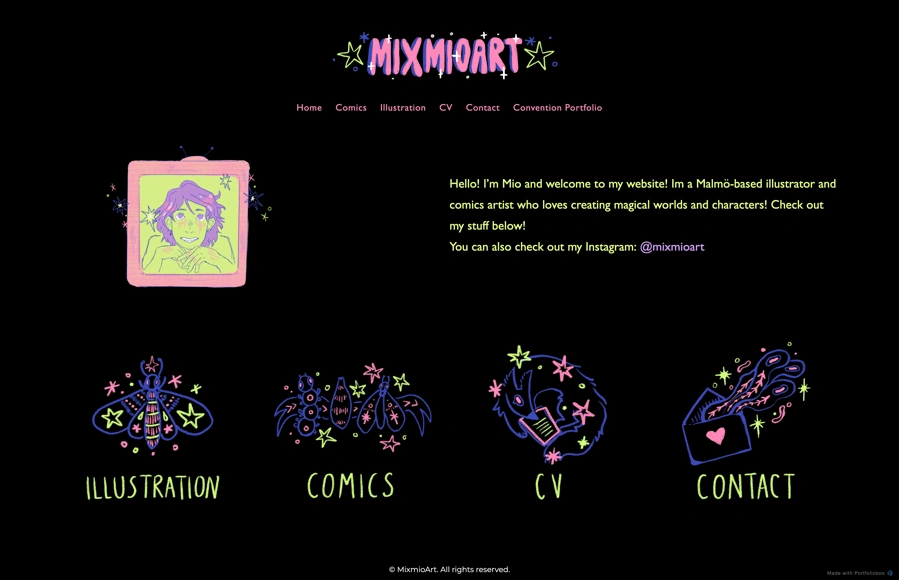 MixmioArt portfolio preview