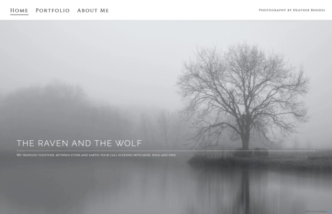 The Raven and The Wolf portfolio