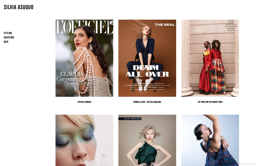 Silvia Asuquo - Stylist portfolio preview