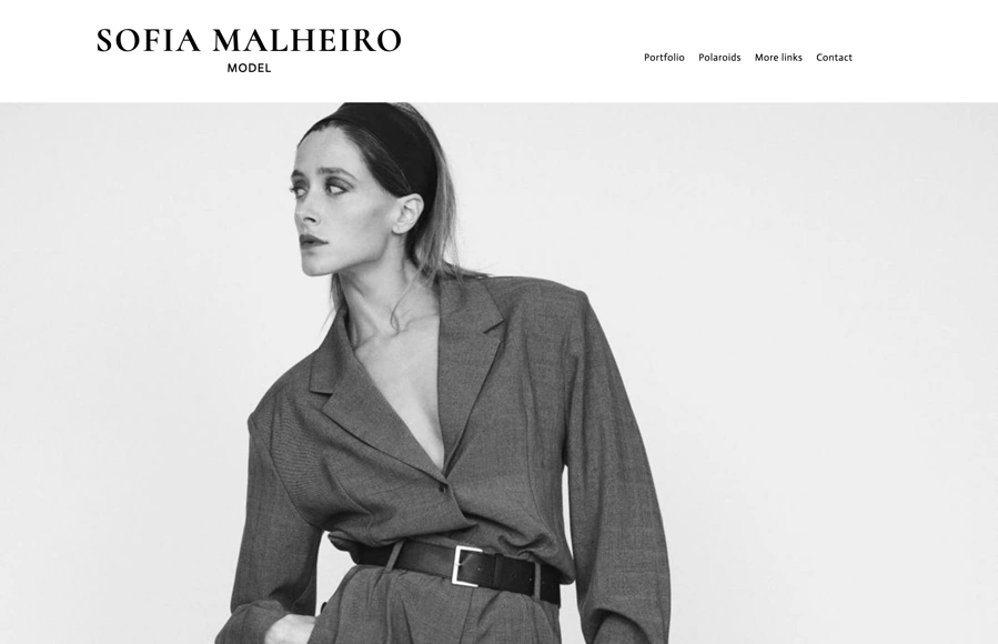 Sofia Malheiro Model portfolio preview