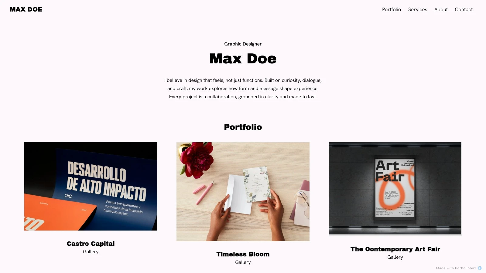 Albin template preview