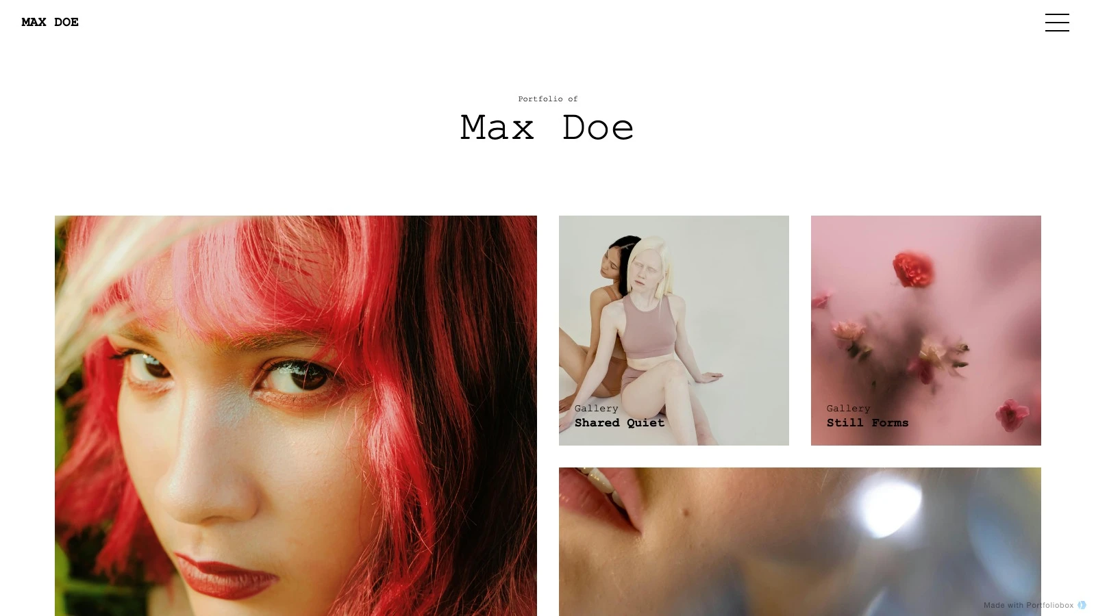 Brynjar desktop view