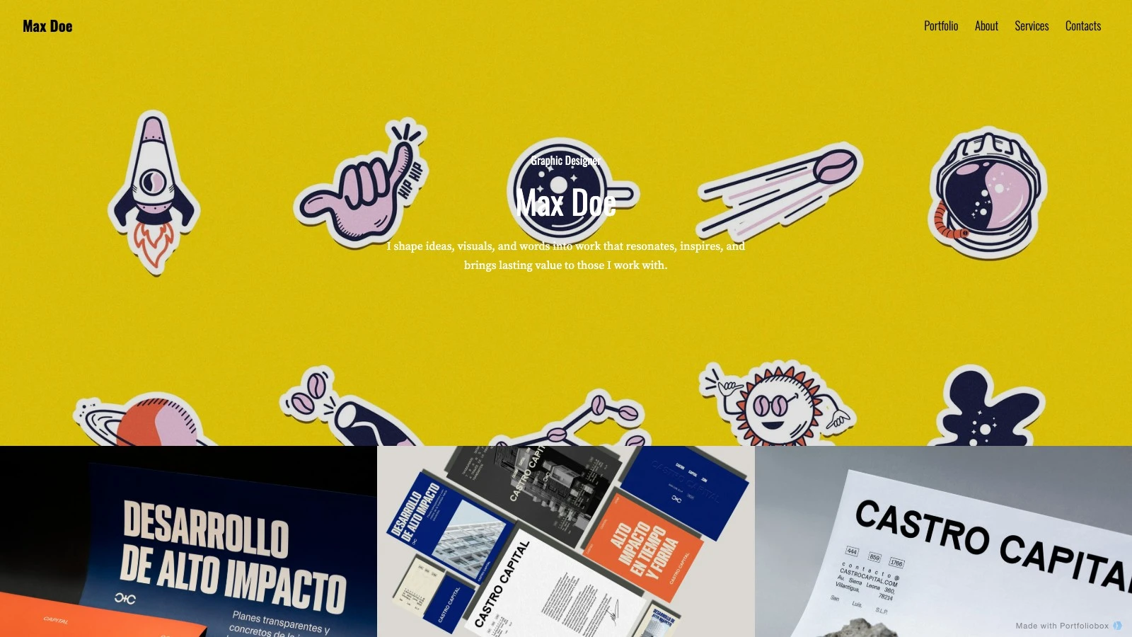 Einar template preview