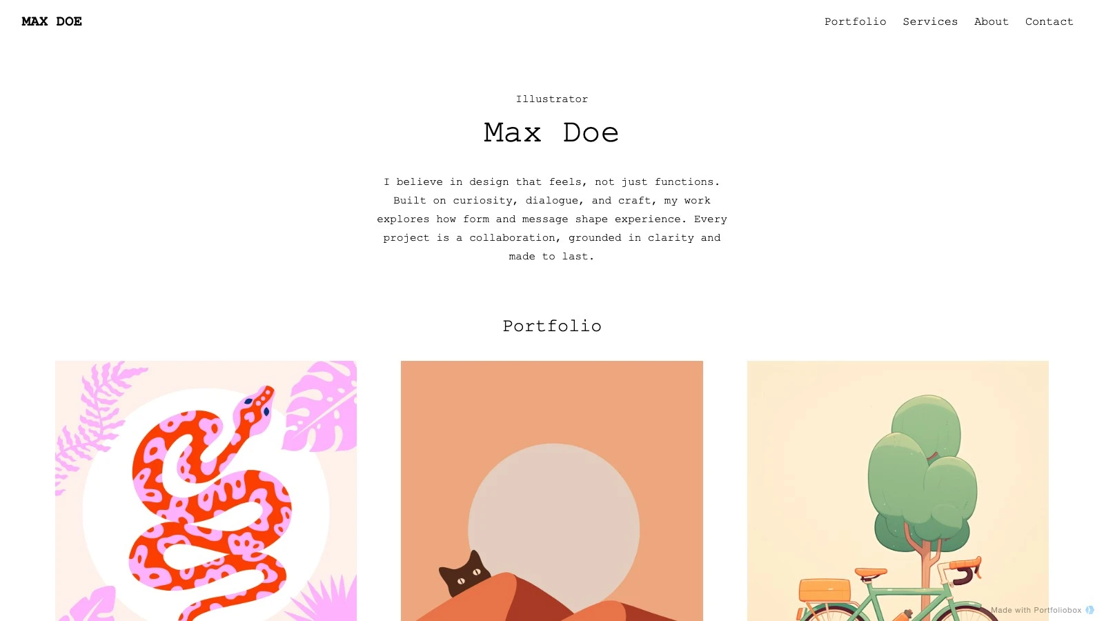 Folke template preview