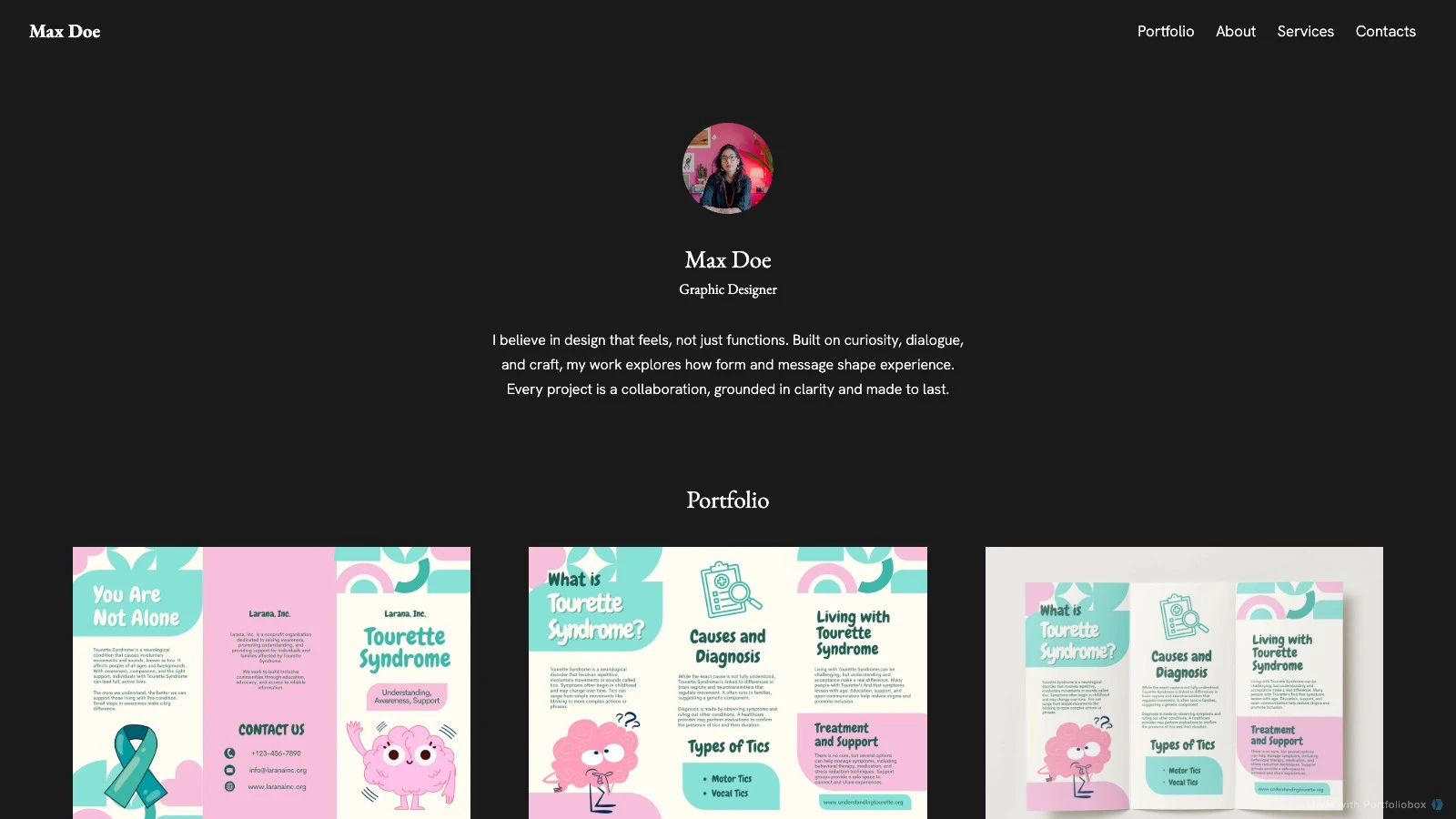 Greta template preview