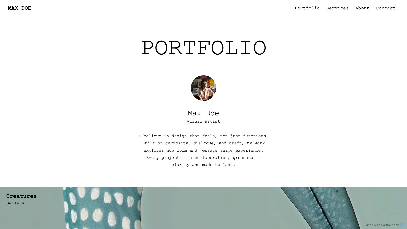 Halvard template preview