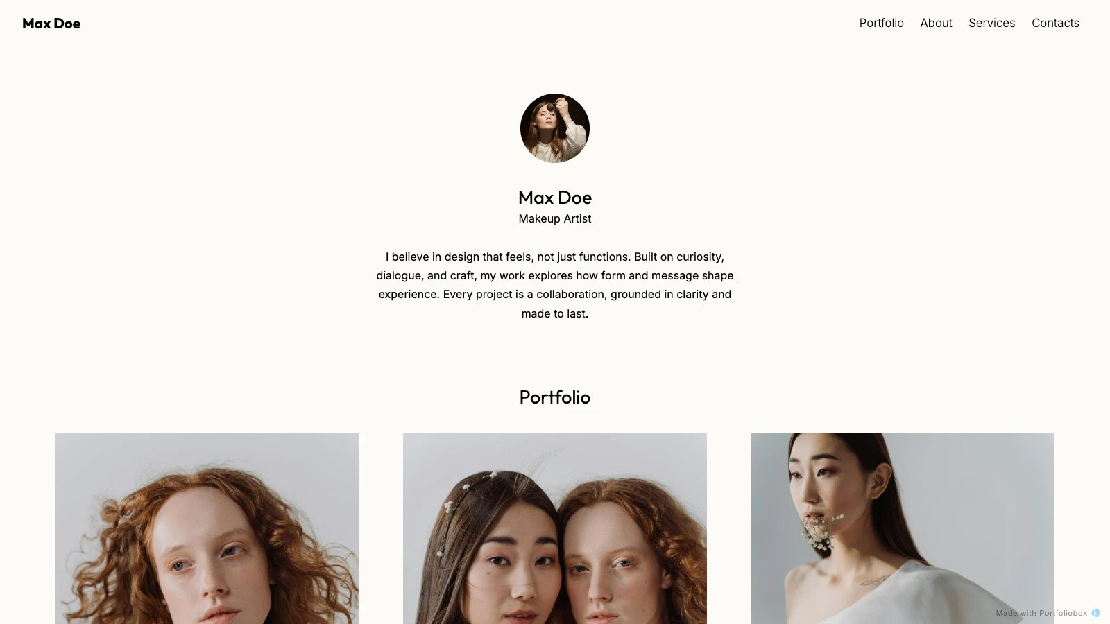 Hildur template preview