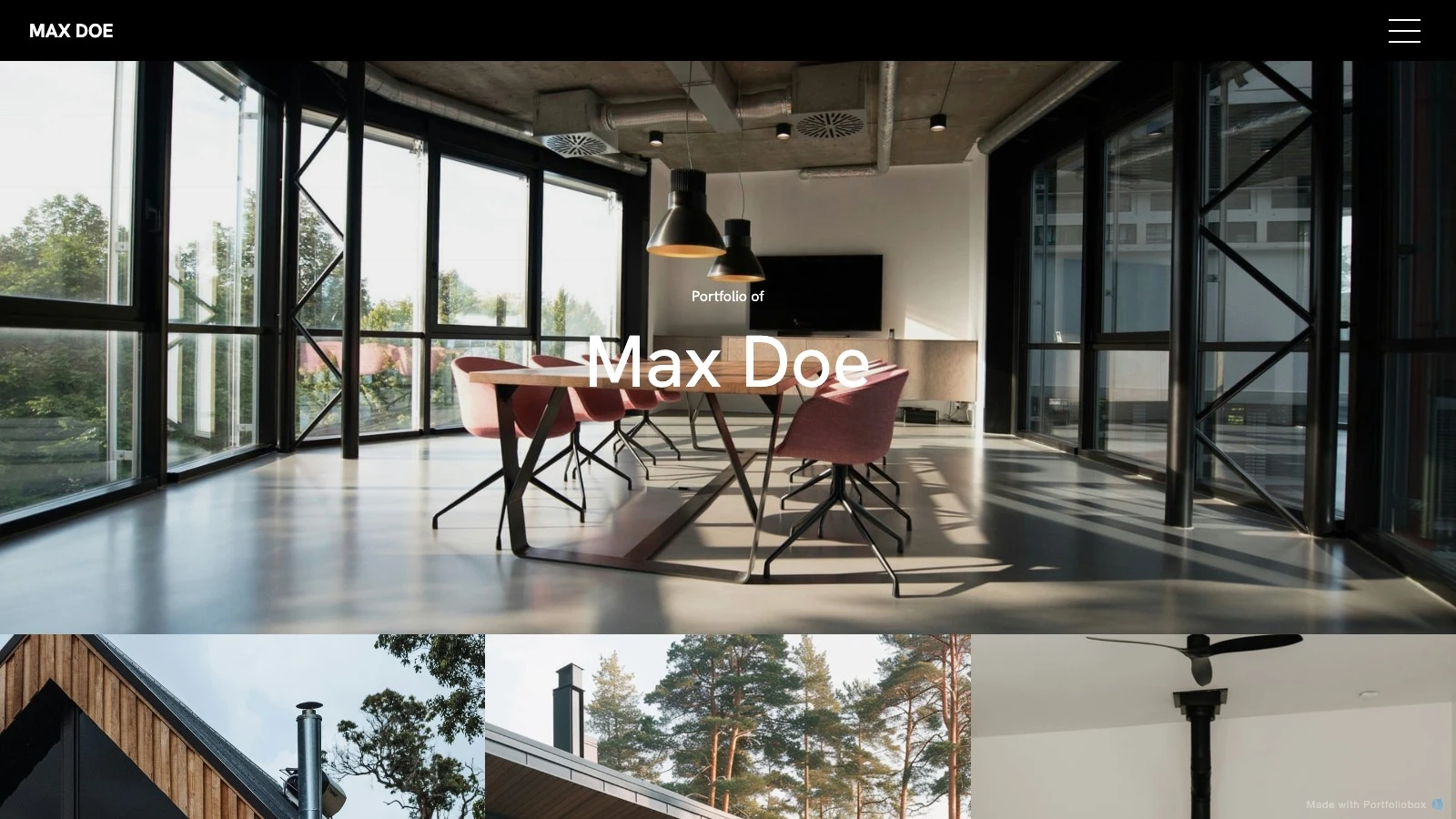 Meja template preview