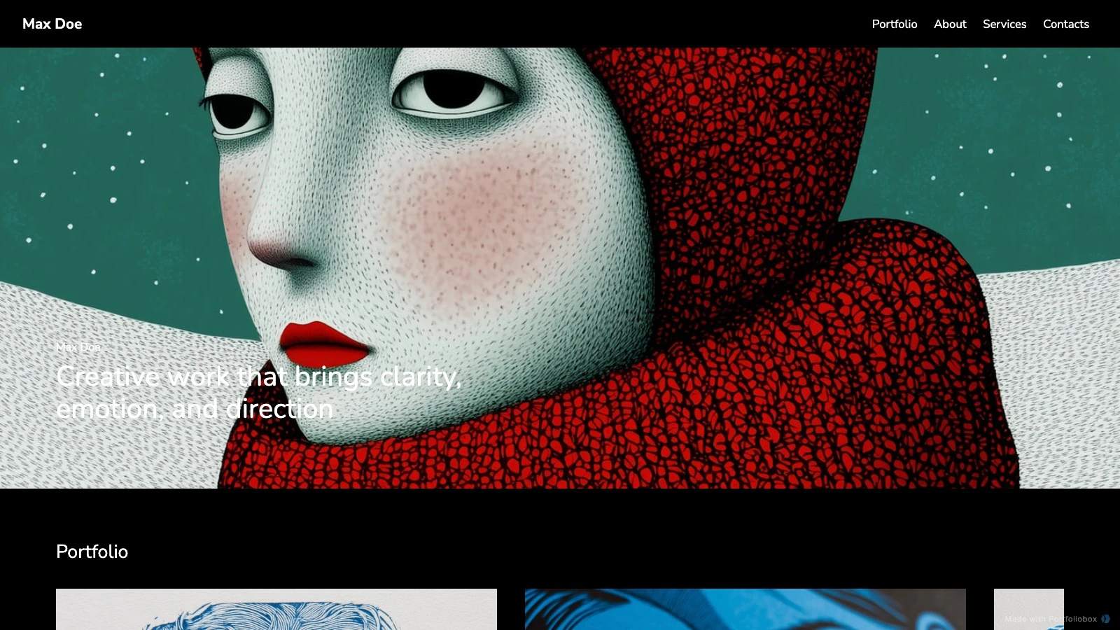 Ottilia desktop view