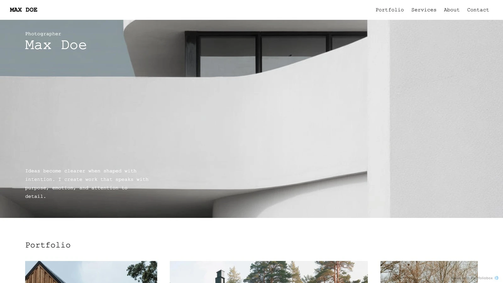 Tyra template preview