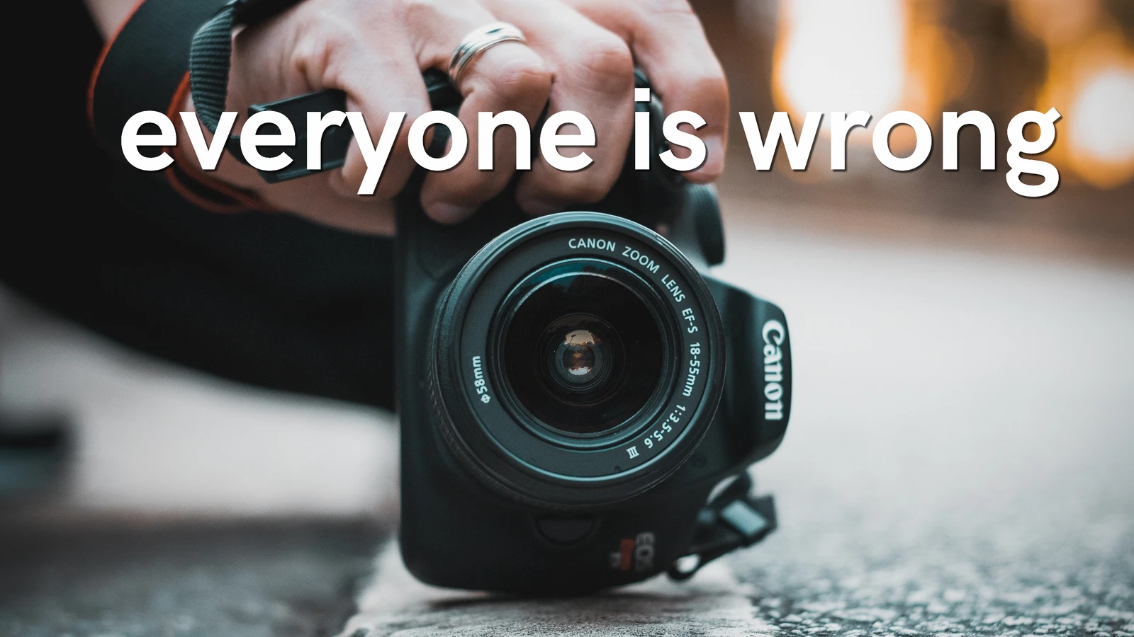 Equipment DOES Matter.