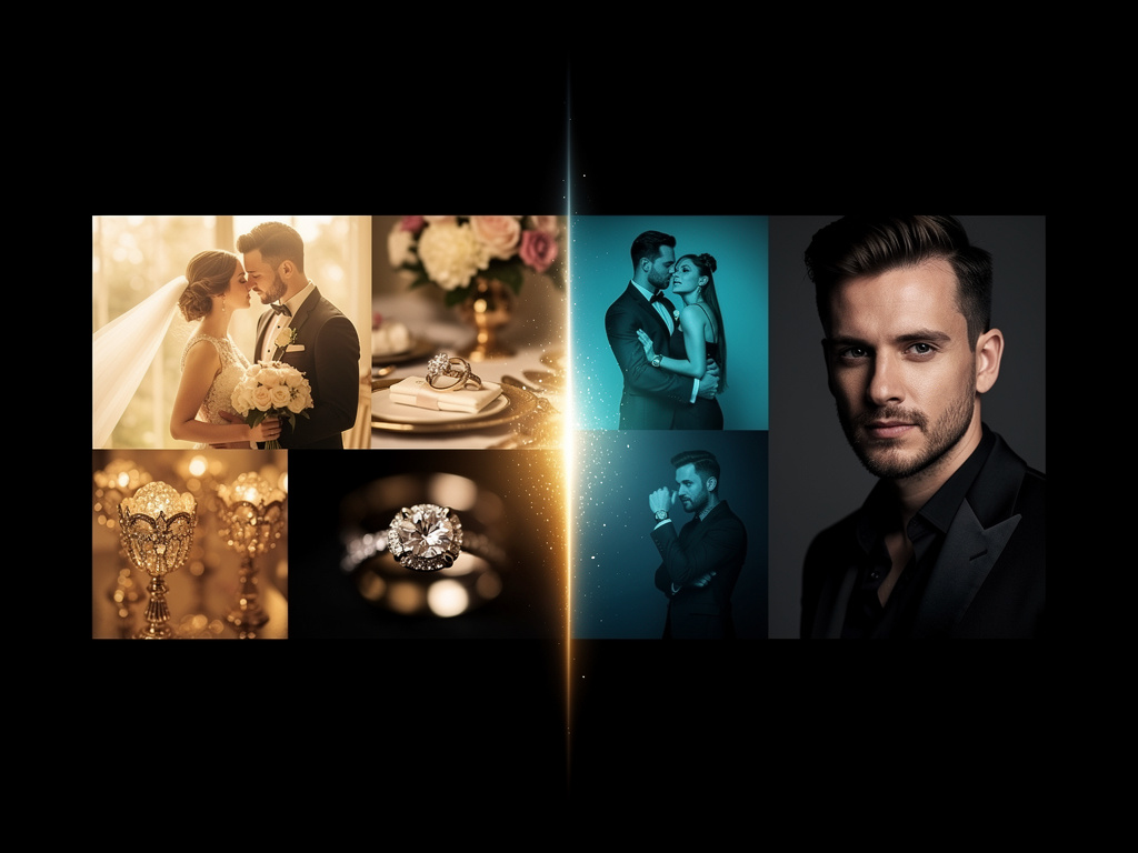 Mix and match photography templates