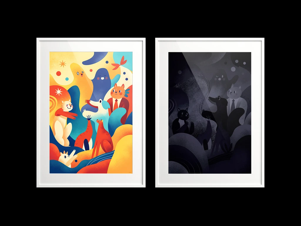 Graphic Design Ideas for Portfolios: Solving Illustration Presentation